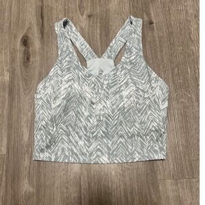 RBX razorback sports bra w/ blue gray‎ pattern, size M, excellent condition